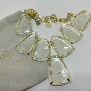 Kendra Scott large stone necklace.